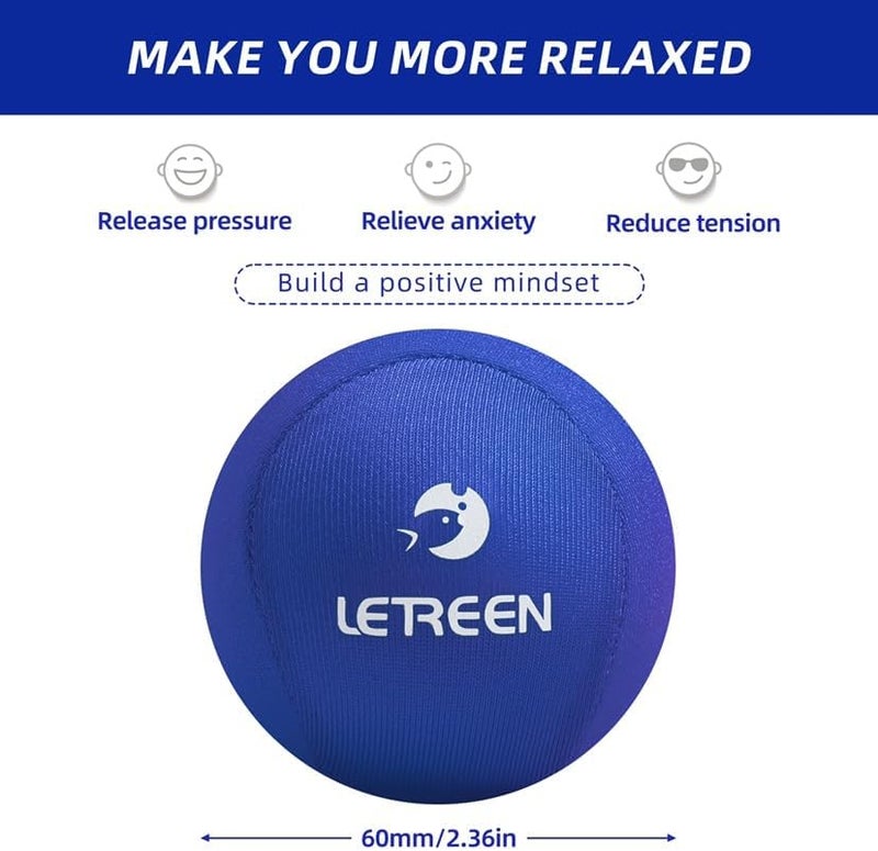 LETREEN Stress Ball, Tri-Density Stress Balls for Adults & Grip Strengthening, Squeeze Balls for Hand Therapy, Squishy Stress Ball, Hand Strengthener Ball, Hand Balls for Therapy - Image 2